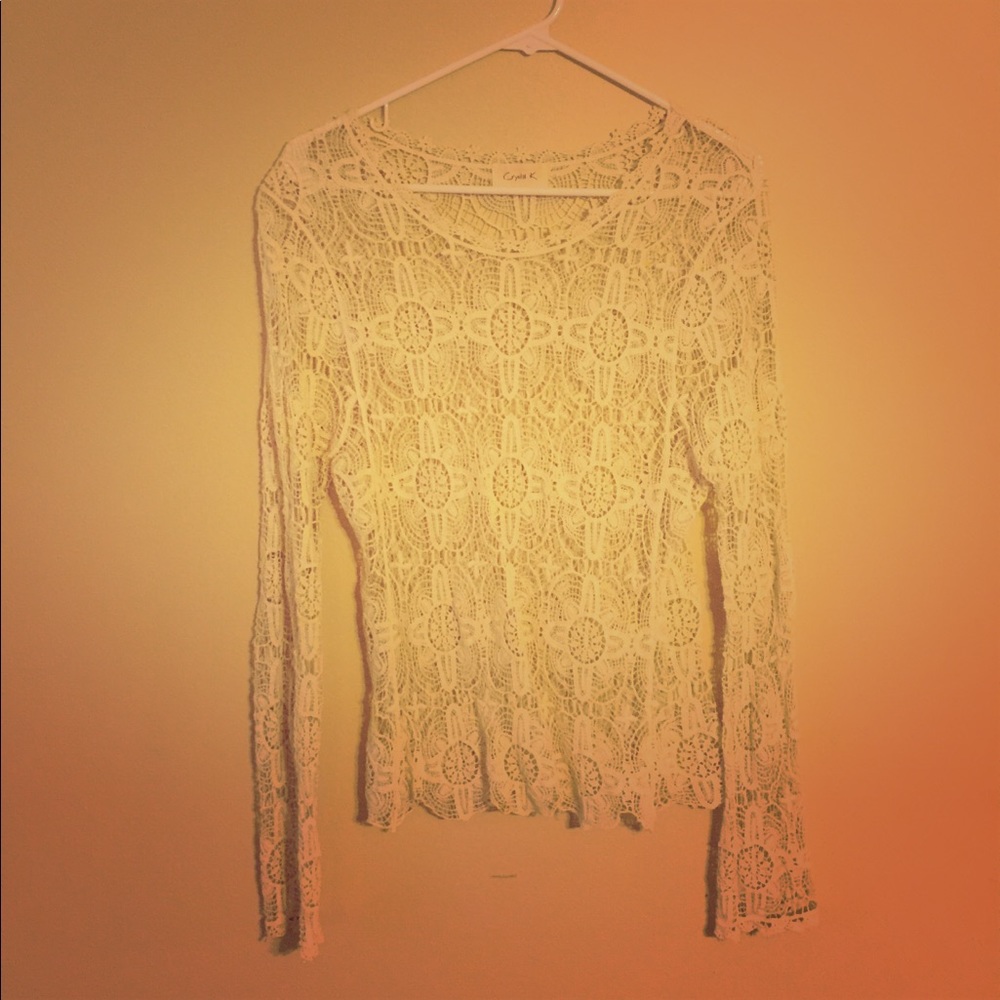 Crochet Bell Sleeve Top